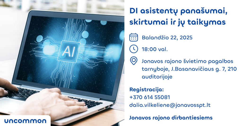 JONAVA GYVENTOJAMS | DI asistentų panašumai, skirtumai ir jų taikymas
