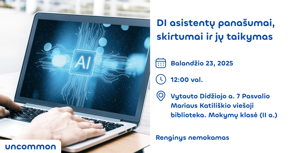 PASVALYS | DI asistentų panašumai, skirtumai ir jų taikymas