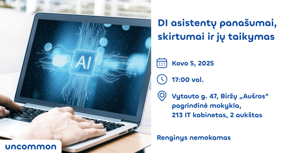 BIRŽAI | DI asistentų panašumai, skirtumai ir jų taikymas