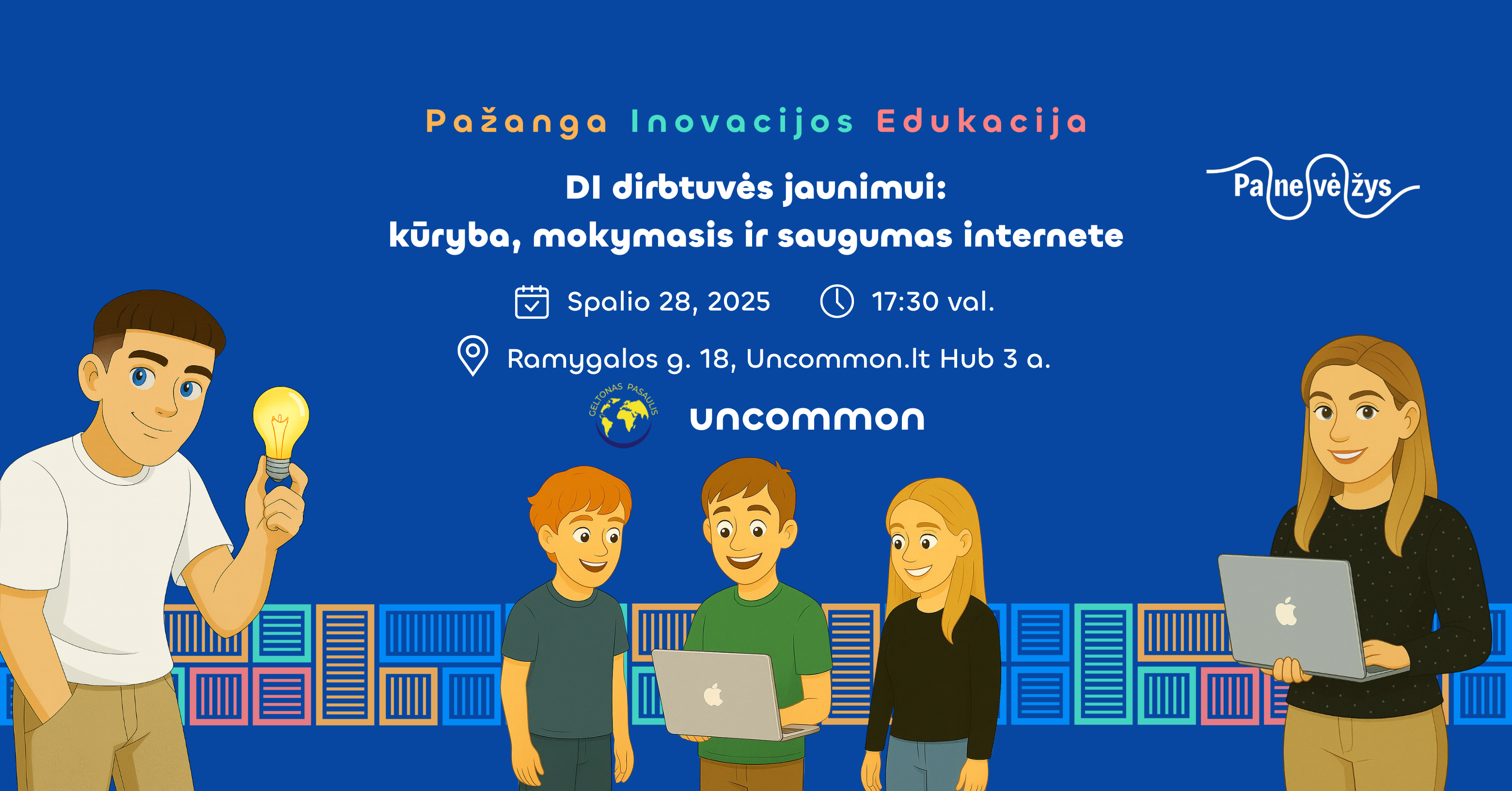 PANEVĖŽYS | DI dirbtuvės jaunimui: kūryba, mokymasis ir saugumas internete