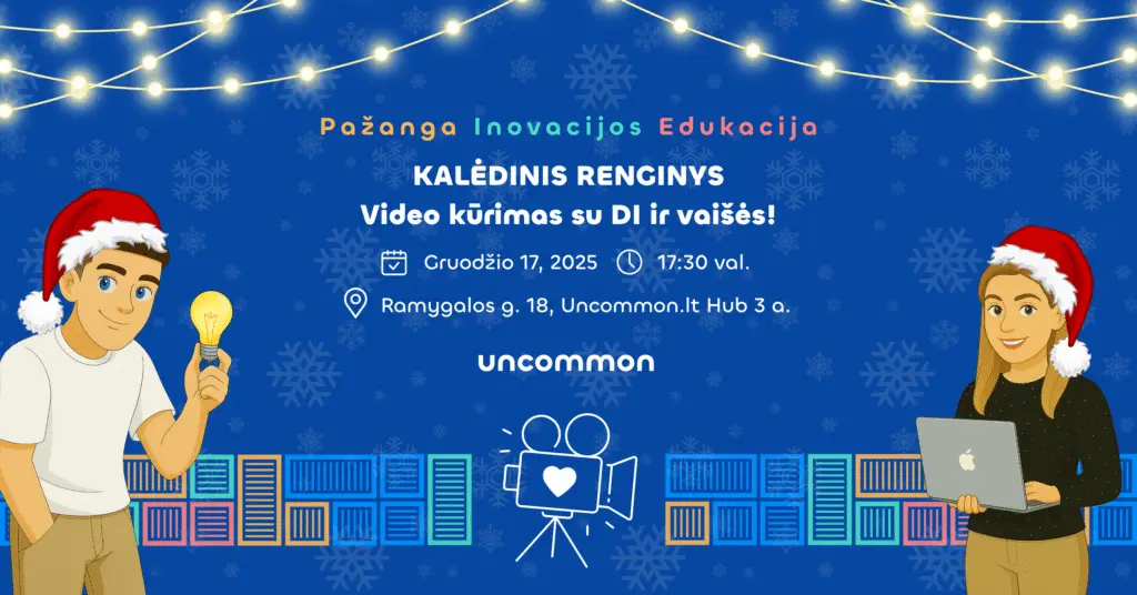 KALĖDINIS RENGINYS | Video kūrimas su DI ir vaišės!
